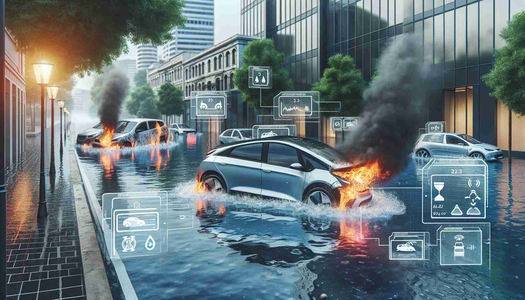 Risks of Electric Vehicle Fires in Flood Zones